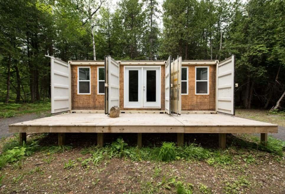 A House In A Recycled Shipping Container